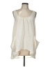 Bebe 100% Polyester Ivory Sleeveless Blouse Size L - photo 1