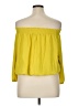 oasis 100% Polyester Yellow 3/4 Sleeve Blouse Size 14 - photo 2