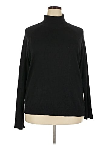 August Silk Turtleneck Sweater (view 1)