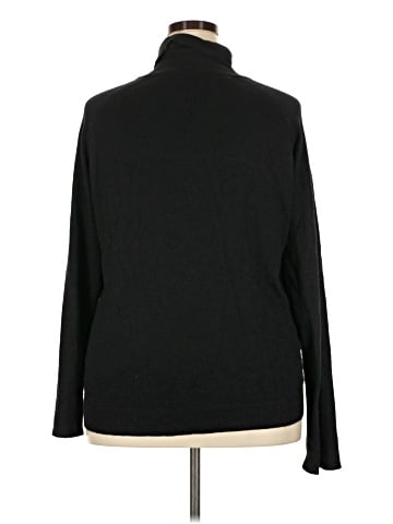 August Silk Turtleneck Sweater (view 2)