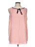 Ann Taylor LOFT Outlet 100% Polyester Pink Sleeveless Blouse Size L - photo 1