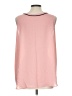 Ann Taylor LOFT Outlet 100% Polyester Pink Sleeveless Blouse Size L - photo 2