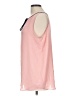Ann Taylor LOFT Outlet 100% Polyester Pink Sleeveless Blouse Size L - photo 5