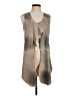 Vocal 100% Polyester Gray Sleeveless Blouse Size S - photo 1