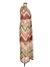 Chico's 100% Polyester Chevron-herringbone Tan Casual Dress Size Med (1) - photo 4