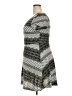 Rhapsody Print Gray Casual Dress Size 2X - photo 5