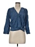 Madewell Blue Long Sleeve Blouse Size M - photo 1