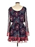 Charlotte Russe 100% Polyester Paisley Blue Casual Dress Size L - photo 2