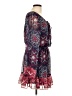Charlotte Russe 100% Polyester Paisley Blue Casual Dress Size L - photo 4