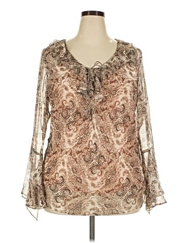 Ashley Stewart Long Sleeve Blouse (view 1)