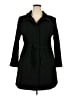 Marks & Spencer Black Wool Coat Size 18 - photo 1