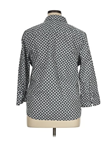 Foxcroft 3/4 Sleeve Button-Down Shirt (view 2)