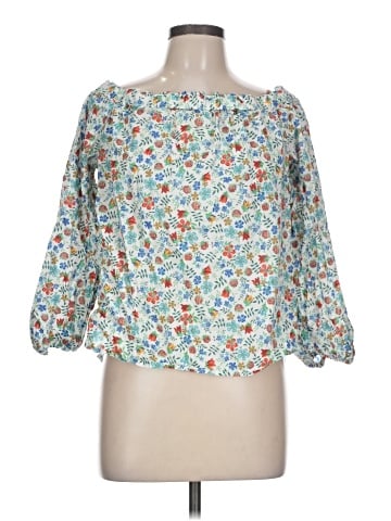 Liberty Art Fabrics for J.Crew 3/4 Sleeve Blouse (view 1)