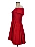 Xscape Solid Red Cocktail Dress Size 2 - photo 5