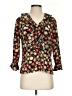 Sag Harbor Floral Black 3/4 Sleeve Blouse Size S (estimated) - photo 1
