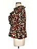 Sag Harbor Floral Black 3/4 Sleeve Blouse Size S (estimated) - photo 5