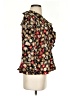 Sag Harbor Floral Black 3/4 Sleeve Blouse Size S (estimated) - photo 4