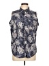 Blassport Paisley Blue Sleeveless Button-Down Shirt Size L - photo 1