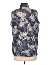 Blassport Paisley Blue Sleeveless Button-Down Shirt Size L - photo 2