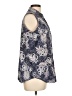 Blassport Paisley Blue Sleeveless Button-Down Shirt Size L - photo 4