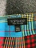 Topshop Plaid Blue Casual Pants Size 12 - photo 4