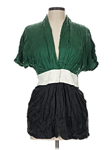 Meghan Los Angeles Short Sleeve Silk Top (view 1)