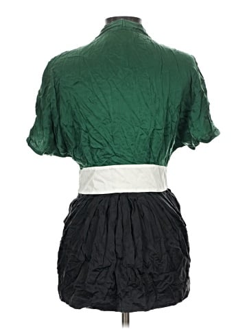 Meghan Los Angeles Short Sleeve Silk Top (view 2)