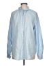 Laura Ashley Color Block Blue Long Sleeve Button-Down Shirt Size L - photo 1