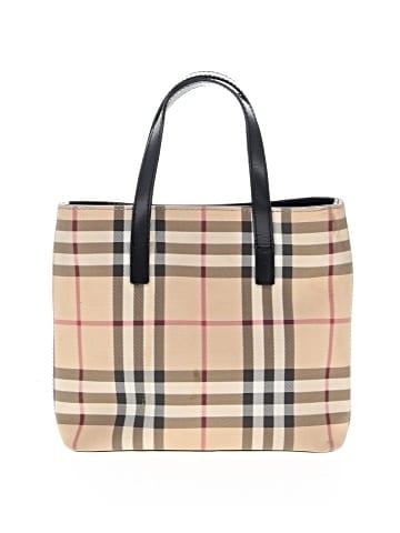 Burberry Nova Check Coated Canvas Mini Tote (view 2)