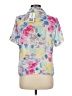 Assorted Brands 100% Polyester Floral Blue Short Sleeve Blouse Size 6 (petite) - photo 2