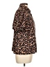Unbranded 100% Polyester Animal Print Brown Short Sleeve Blouse Size L - photo 4