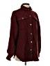 Missguided 100% Polyester Houndstooth Burgundy Long Sleeve Blouse Size 4 - photo 1