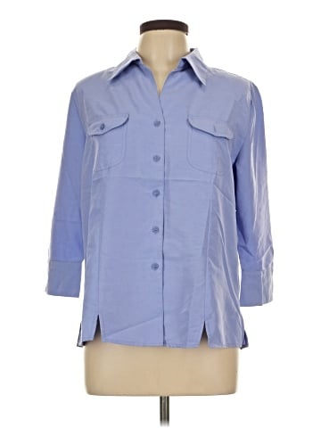 Croft & Barrow 3/4 Sleeve Button-Down Shirt (view 1)