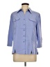 Croft & Barrow Blue 3/4 Sleeve Button-Down Shirt Size L - photo 1