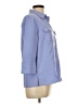 Croft & Barrow Blue 3/4 Sleeve Button-Down Shirt Size L - photo 4