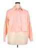 Universal Thread Color Block Orange Long Sleeve Button-Down Shirt Size XXL - photo 1
