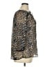 I.N. Studio 100% Polyester Animal Print Brown 3/4 Sleeve Blouse Size 1X - photo 4