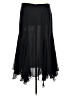 Chaps 100% Polyester Black Formal Skirt Size 10 - photo 2