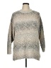 Bobeau Animal Print Silver Pullover Sweater Size 1X - photo 1