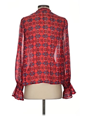 Aqua Long Sleeve Blouse (view 2)