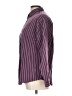 Tabi Stripes Burgundy Long Sleeve Blouse Size L - photo 5