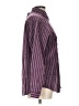 Tabi Stripes Burgundy Long Sleeve Blouse Size L - photo 4
