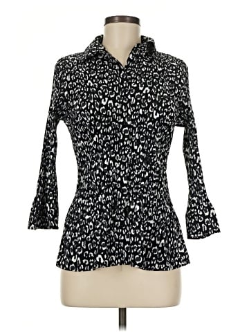 Fred David 3/4 Sleeve Button-Down Shirt (view 1)