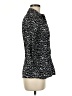Fred David Animal Print Black 3/4 Sleeve Button-Down Shirt Size M - photo 4