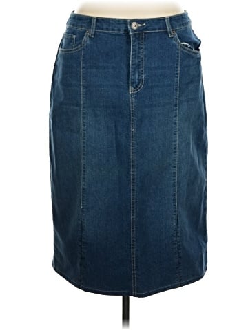 Christopher & Banks Denim Skirt (view 1)