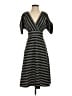 Max Studio Stripes Gray Casual Dress Size S - photo 1