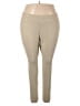 wonderly Solid Tan Active Pants Size 4X - photo 1