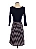 Gilli Chevron-herringbone Blue Casual Dress Size XS - photo 2