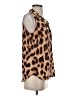 Equipment 100% Silk Animal Print Brown Sleeveless Silk Top Size S - photo 4