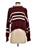 By Together Stripes Burgundy Pullover Sweater Size S - photo 1